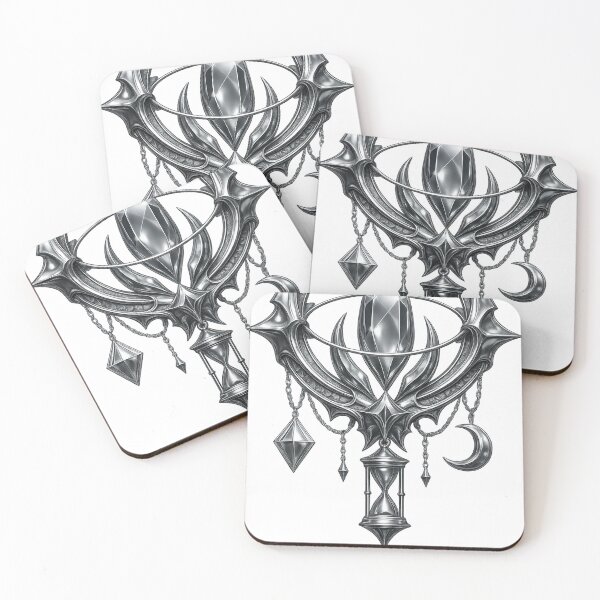 Item preview, Celestial Gothic Sigil – Moon Crystal Hourglass Dark Fantasy T-Shirt Design designed and sold by Lifehackerplus1.