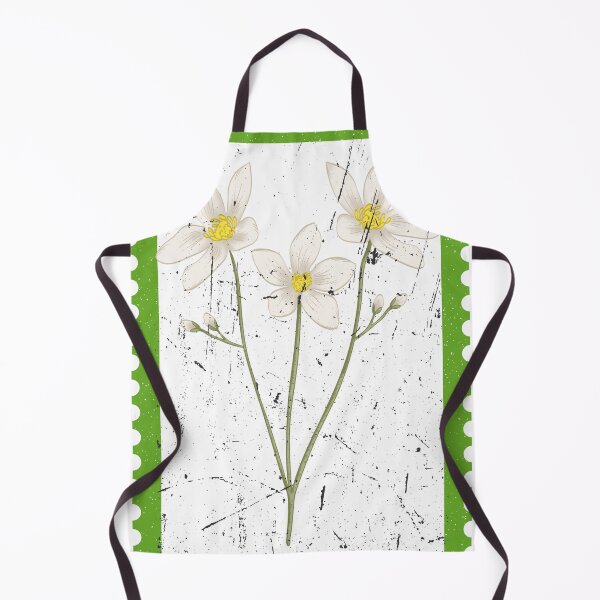 Item preview, Vintage White Wildflower Stamp - Aesthetic Botanical Flower Art  designed and sold by Atlasoloji.
