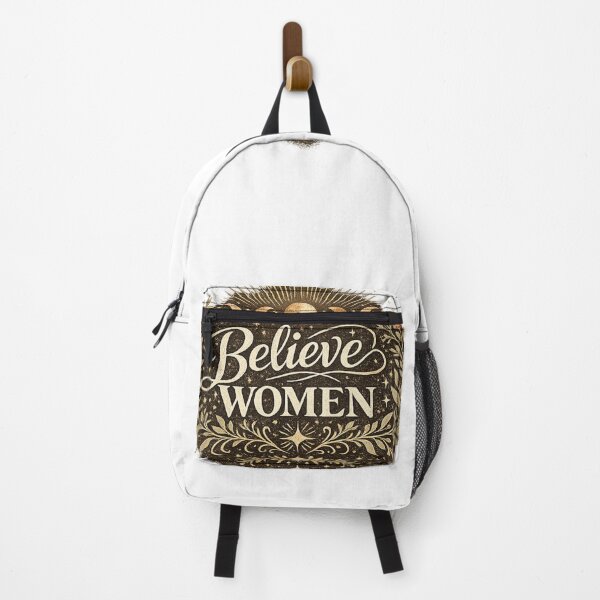 Item preview, Believe Women Feminist Empowerment Typography Design designed and sold by Velora Printss.