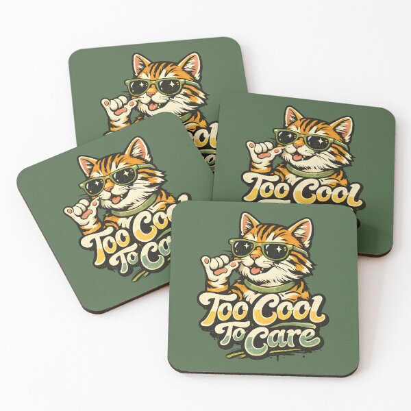 Item preview, Too Cool To Care Retro Cat Sunglasses designed and sold by Mr Lee.
