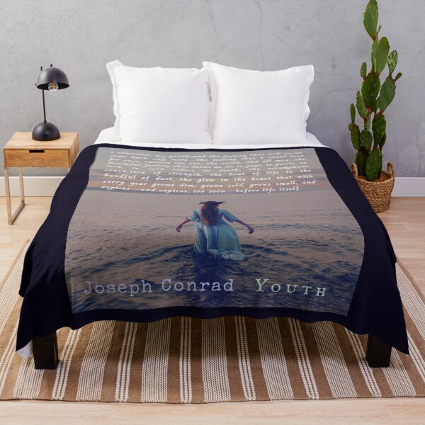 Item preview, Joseph Conrad quote: I remember my youth and the feeling that will never come back any more—the feeling that I could last for ever, outlast the sea, the earth, and all men; designed and sold by artbleed.