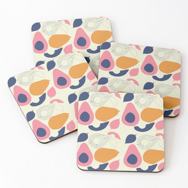 Item preview, Mid Century Modern Retro Avocado Abstract Seamless Pattern designed and sold by FMSeamlessArt.