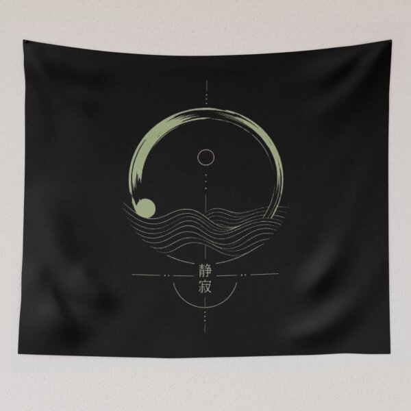 Item preview, Tokyo Zen Pulse – Futuristic Japanese Mindfulness Symbol designed and sold by InnerwayStudio.