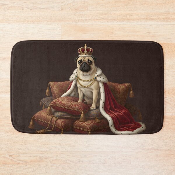 Item preview, Royal Majesty Pug King Portrait designed and sold by SillyPawsStudio.