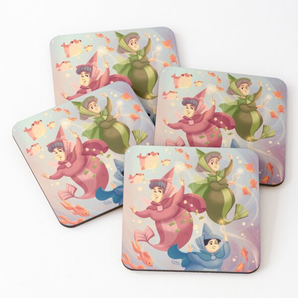 Item preview, Sleeping Beauty Fairies Mermay designed and sold by CarrieonArt.