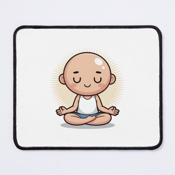 Item preview, Cute Meditating Cartoon Baby - Zen Yoga & Mindfulness Gift designed and sold by AbanoubStore.