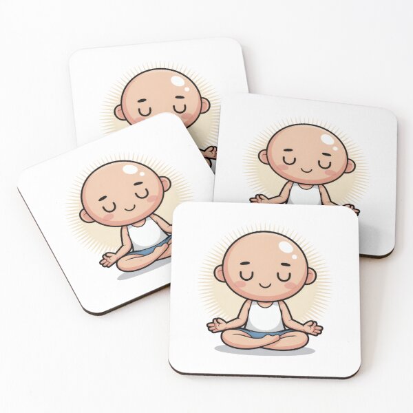 Item preview, Cute Meditating Cartoon Baby - Zen Yoga & Mindfulness Gift designed and sold by AbanoubStore.