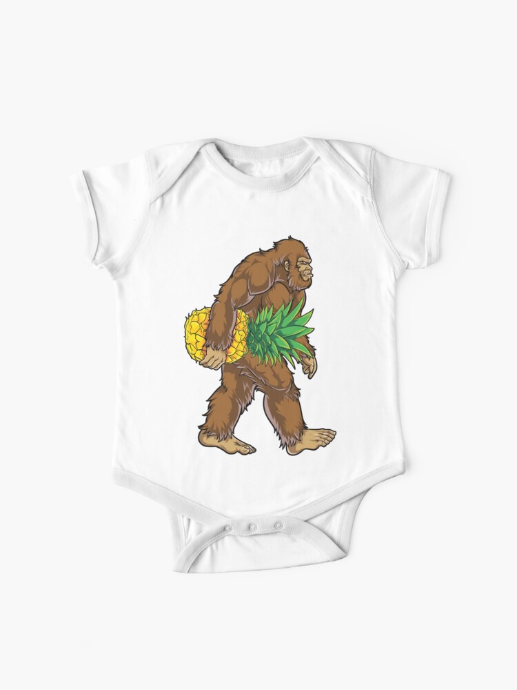 Bigfoot Carrying Pineapple T Shirt Funny Sasquatch Gifts Tee Men