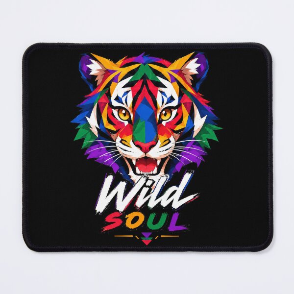Item preview, Colorful Tiger Wild Soul Art designed and sold by StillWildink.