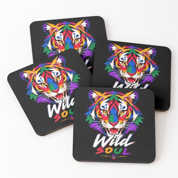 Item preview, Colorful Tiger Wild Soul Art designed and sold by StillWildink.