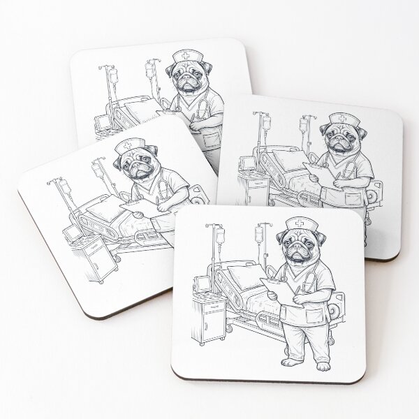 Item preview, Vintage Pug Nurse Dog Dad Mom Lover designed and sold by TerryConnells.