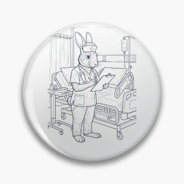 Item preview, Vintage Rabbit Nurse Animal Lover designed and sold by TerryConnells.