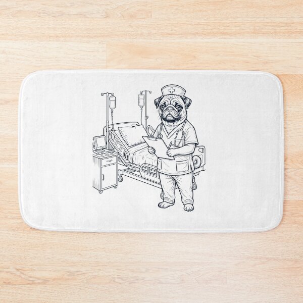 Item preview, Vintage Pug Nurse Dog Dad Mom Lover designed and sold by TerryConnells.