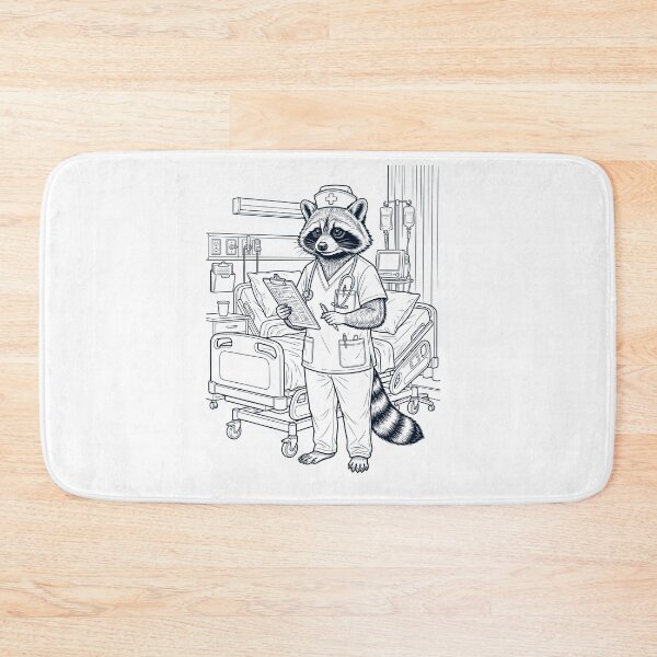 Item preview, Vintage Raccoon Nurse Animal Lover designed and sold by TerryConnells.