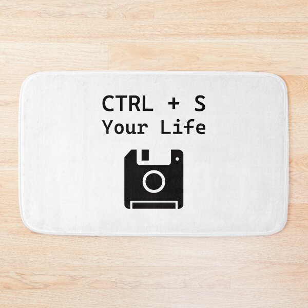 Item preview, CTRL S Your Life Funny Developer Floppy Disk designed and sold by Code  Monkeys.