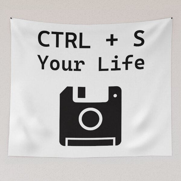 Item preview, CTRL S Your Life Funny Developer Floppy Disk designed and sold by Code  Monkeys.