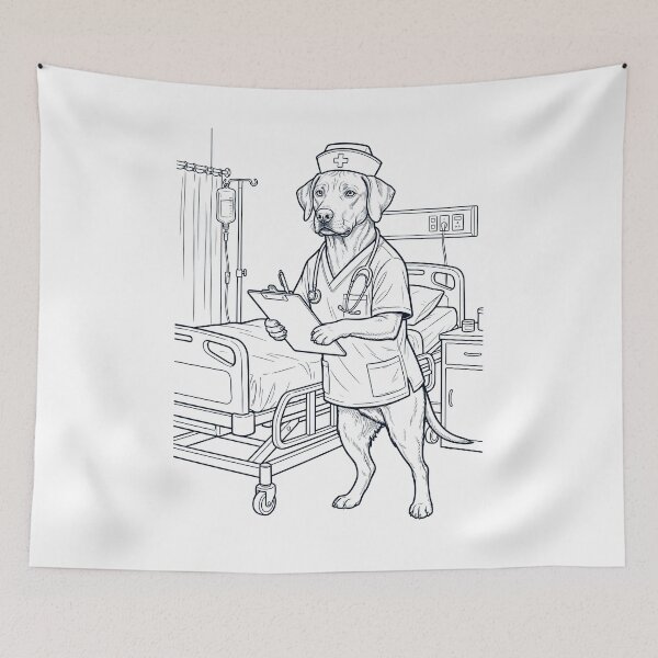 Item preview, Vintage Rhodesian Ridgeback Nurse Dog Dad Mom Lover designed and sold by TerryConnells.