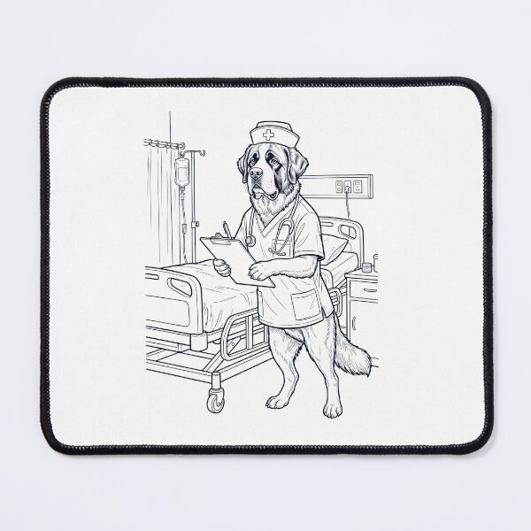 Item preview, Vintage Saint Bernard Nurse Dog Dad Mom Lover designed and sold by TerryConnells.