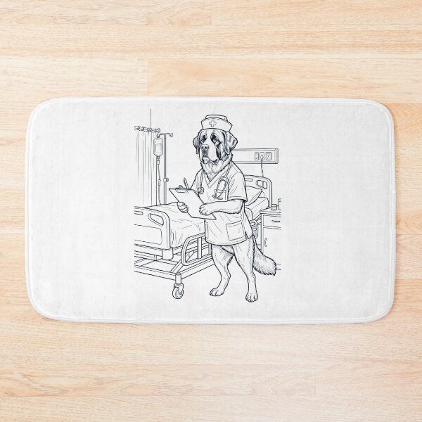 Item preview, Vintage Saint Bernard Nurse Dog Dad Mom Lover designed and sold by TerryConnells.