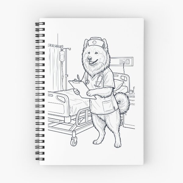 Item preview, Vintage Samoyed Nurse Dog Dad Mom Lover designed and sold by TerryConnells.