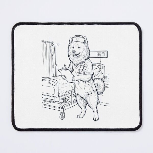 Item preview, Vintage Samoyed Nurse Dog Dad Mom Lover designed and sold by TerryConnells.