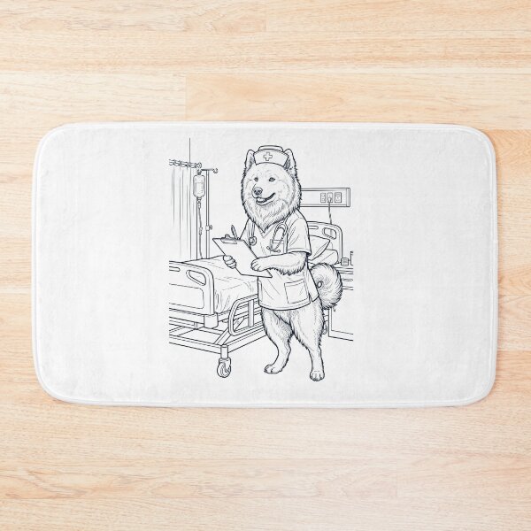 Item preview, Vintage Samoyed Nurse Dog Dad Mom Lover designed and sold by TerryConnells.