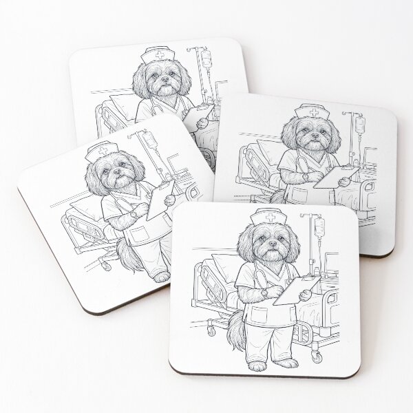 Item preview, Vintage Shih Tzu Nurse Dog Dad Mom Lover designed and sold by TerryConnells.