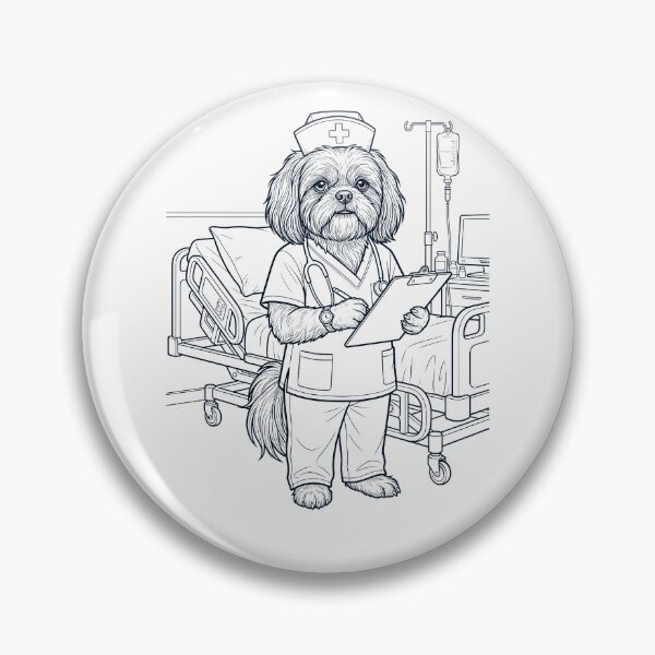 Item preview, Vintage Shih Tzu Nurse Dog Dad Mom Lover designed and sold by TerryConnells.