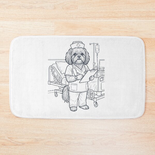 Item preview, Vintage Shih Tzu Nurse Dog Dad Mom Lover designed and sold by TerryConnells.
