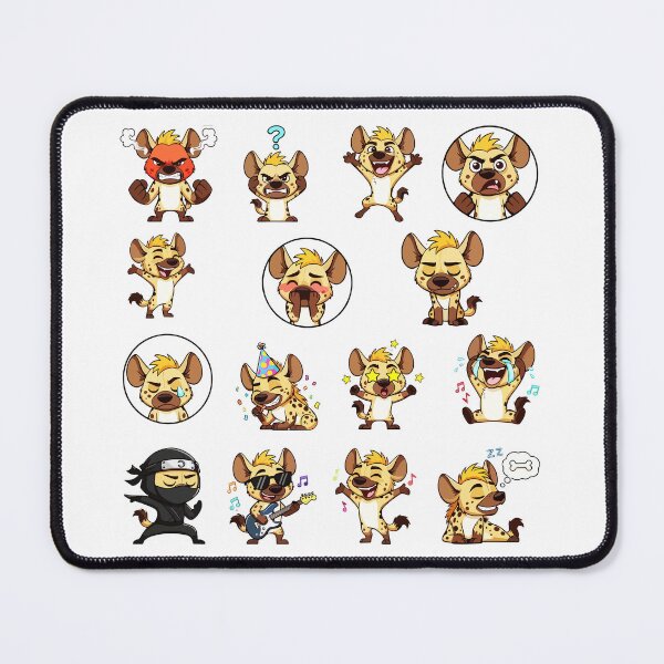 Item preview, Cute Hyena Character Sticker Pack Emojis designed and sold by RamyGallery.