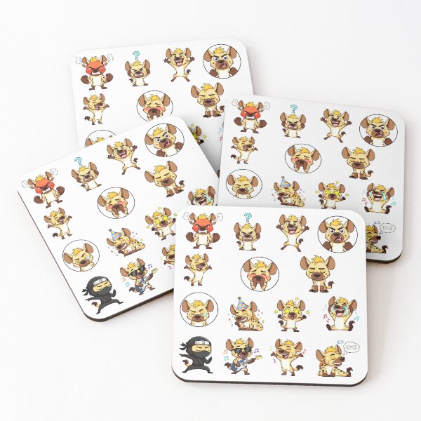 Item preview, Cute Hyena Character Sticker Pack Emojis designed and sold by RamyGallery.