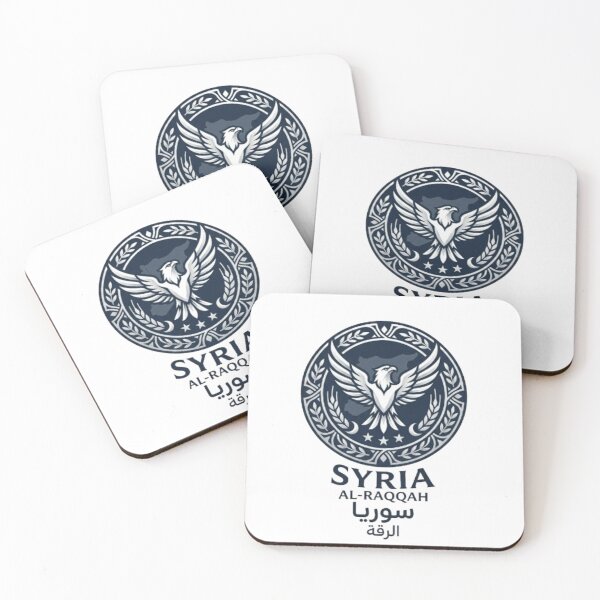 Item preview, Syria Al-Raqqah coat of arms with eagle emblem designed and sold by Ahmedsyde.