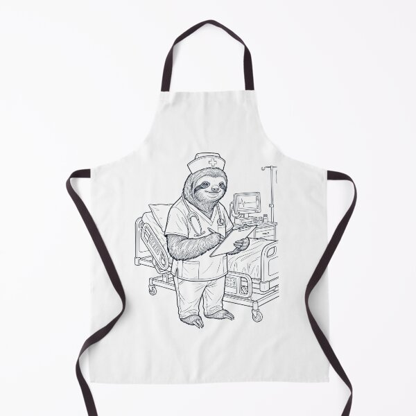 Item preview, Vintage Sloth Nurse Animal Lover designed and sold by TerryConnells.