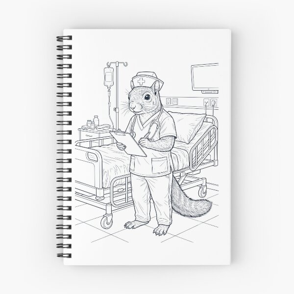 Item preview, Vintage Squirrel Nurse Animal Lover designed and sold by TerryConnells.
