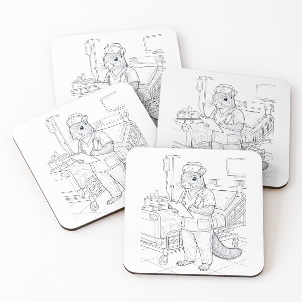 Item preview, Vintage Squirrel Nurse Animal Lover designed and sold by TerryConnells.