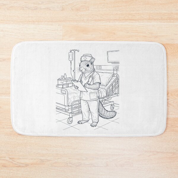 Item preview, Vintage Squirrel Nurse Animal Lover designed and sold by TerryConnells.