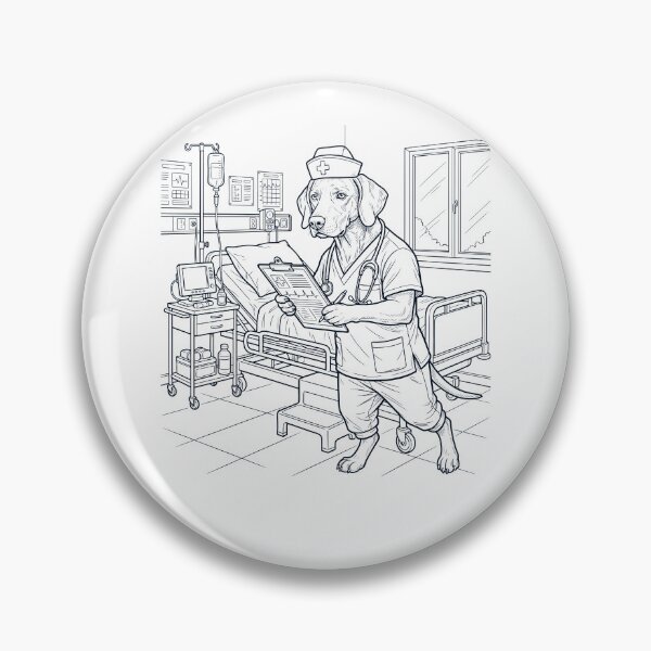 Item preview, Vintage Weimaraner Nurse Dog Dad Mom Lover designed and sold by TerryConnells.