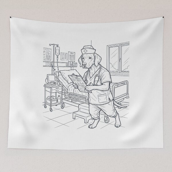 Item preview, Vintage Vizsla Nurse Dog Dad Mom Lover designed and sold by TerryConnells.