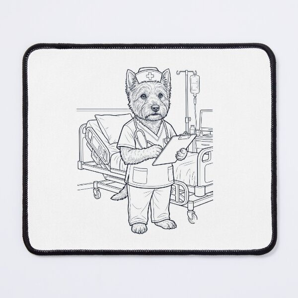 Item preview, Vintage West Highland White Terrier Nurse Dog Dad Mom Lover designed and sold by TerryConnells.