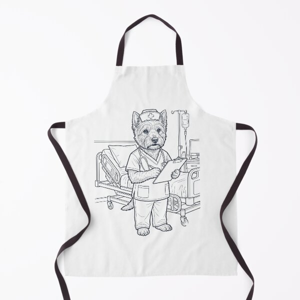 Item preview, Vintage West Highland White Terrier Nurse Dog Dad Mom Lover designed and sold by TerryConnells.
