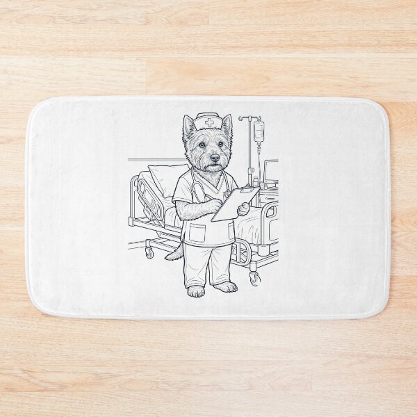 Item preview, Vintage West Highland White Terrier Nurse Dog Dad Mom Lover designed and sold by TerryConnells.