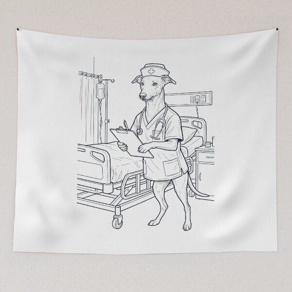 Item preview, Vintage Whippet Nurse Dog Dad Mom Lover designed and sold by TerryConnells.