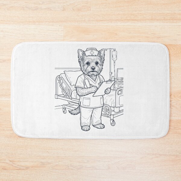 Item preview, Vintage Yorkshire Terrier Nurse Dog Dad Mom Lover designed and sold by TerryConnells.