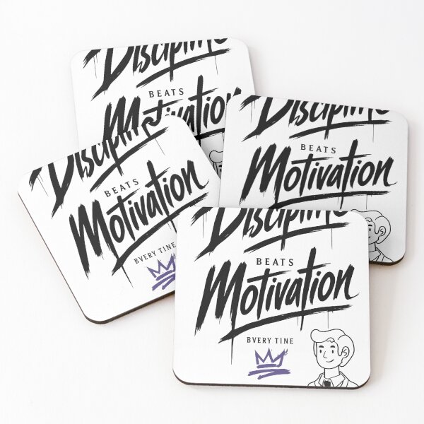Item preview, Discipline Beats Motivation designed and sold by mr.bardook.