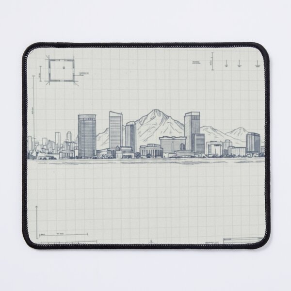 Item preview, Phoenix Skyline Blueprint Sketch designed and sold by Desert Freedom Co.