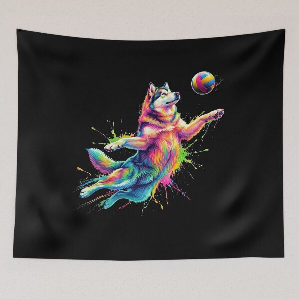 Item preview, Colorful Alaskan Malamute Art Dog Owner designed and sold by TerryConnells.