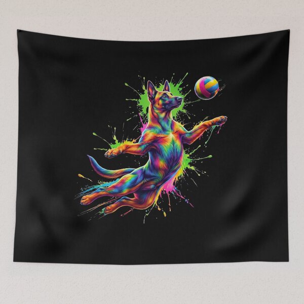 Item preview, Colorful Belgian Malinois Art Dog Owner designed and sold by TerryConnells.