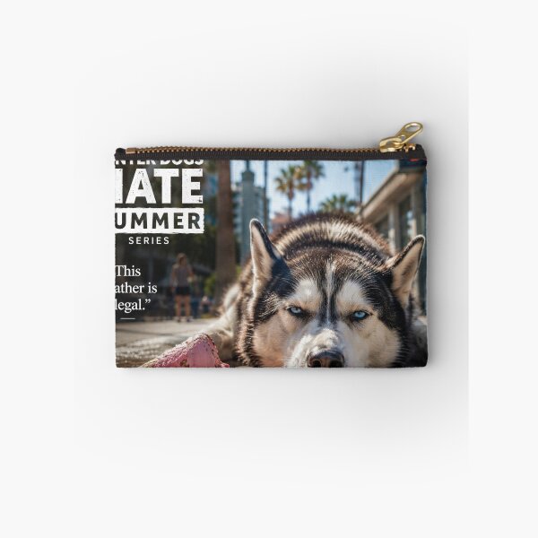 Item preview, This Weather Is Illegal – Funny Husky Summer Meme Design designed and sold by Inkmatic Studio.