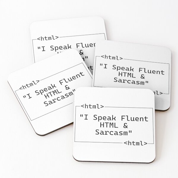 Item preview, I Speak Fluent HTML and Sarcasm designed and sold by Code  Monkeys.