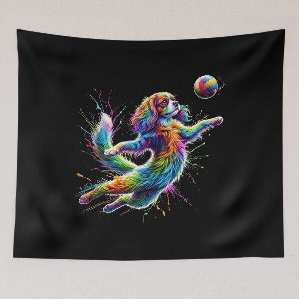 Item preview, Colorful Cavalier King Charles Spaniel Art Dog Owner designed and sold by TerryConnells.